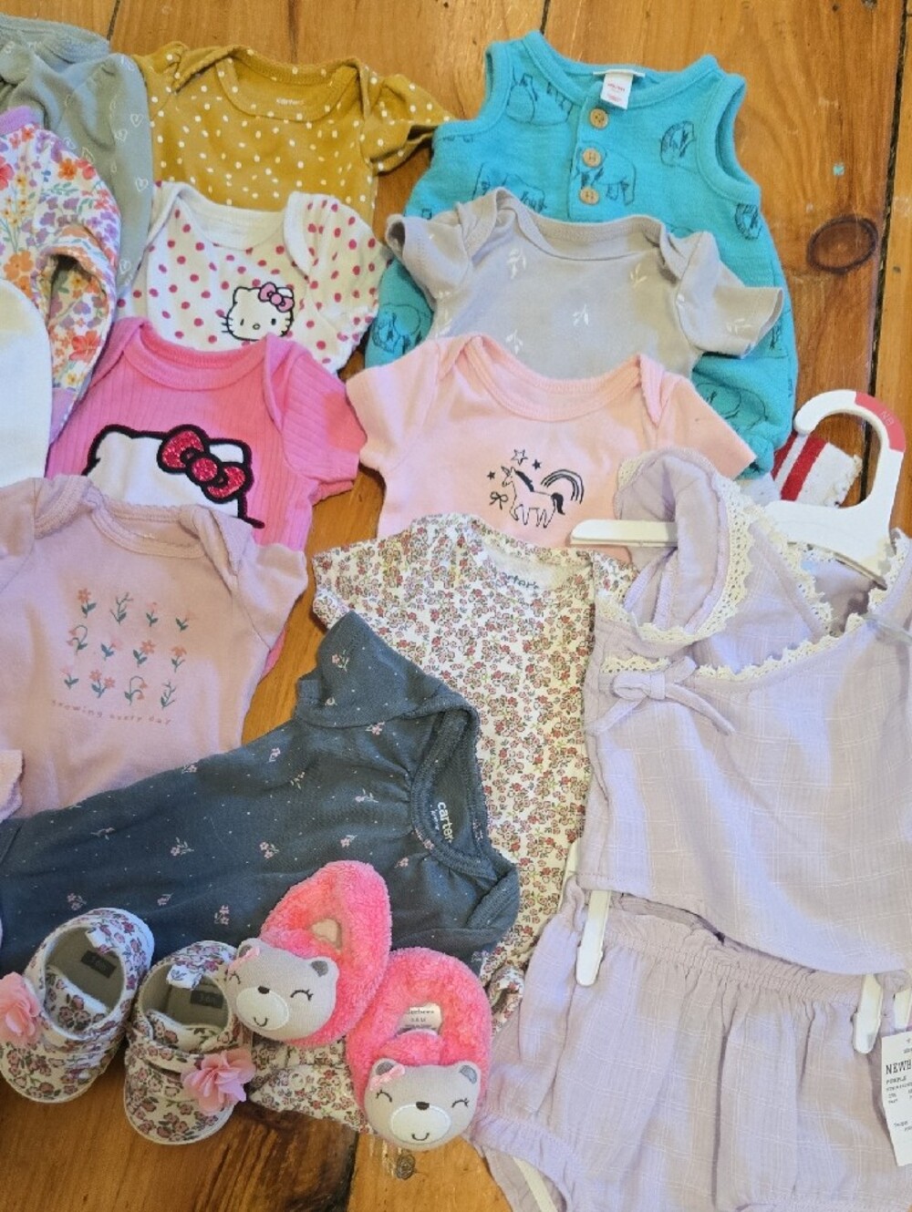 NB Girls Mixed Clothing Bundle - Pastel Pink, Lavender, Aqua - Picture 3 of 3